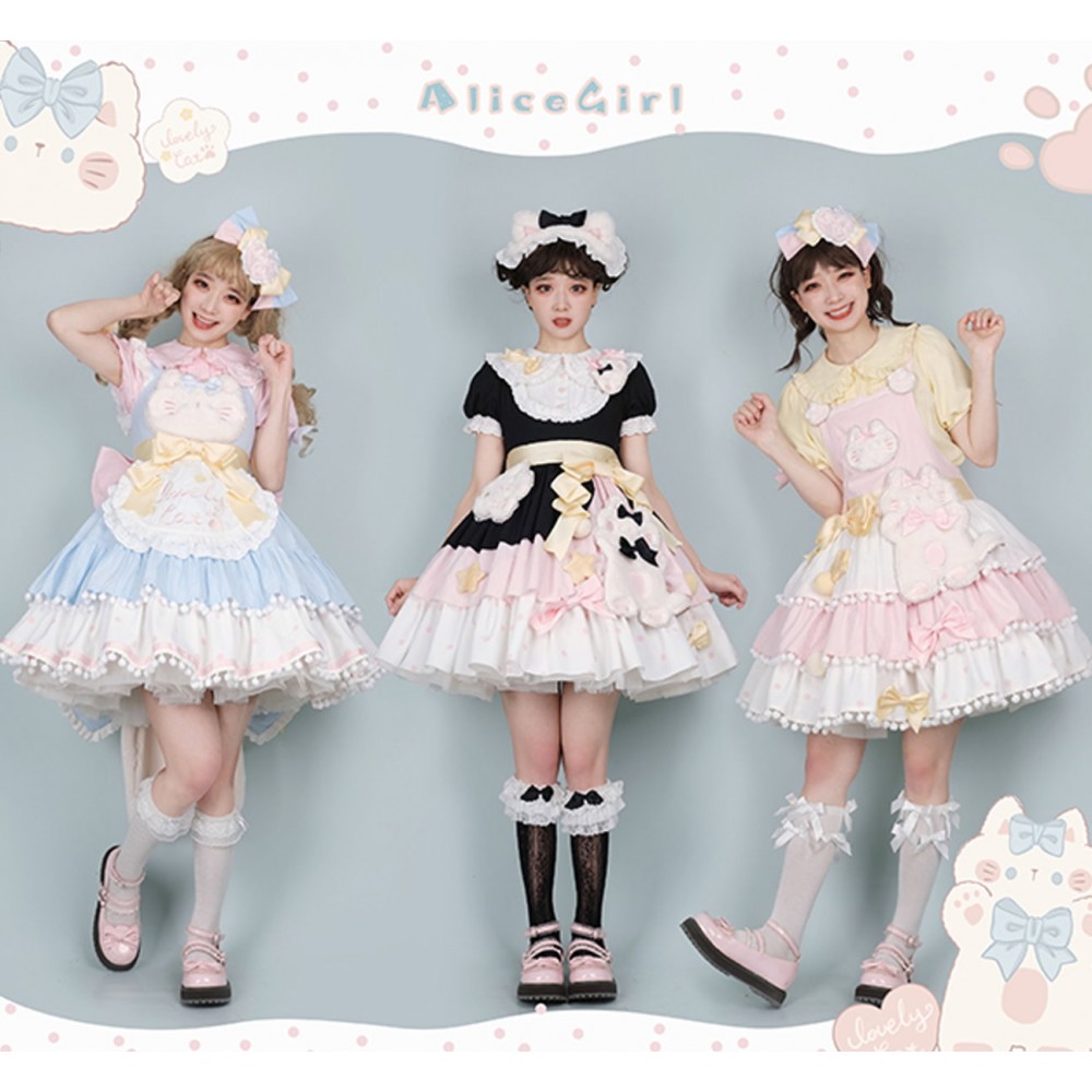 Candy Cat Sweet Lolita Dress OP by Alice Girl (AGL35)